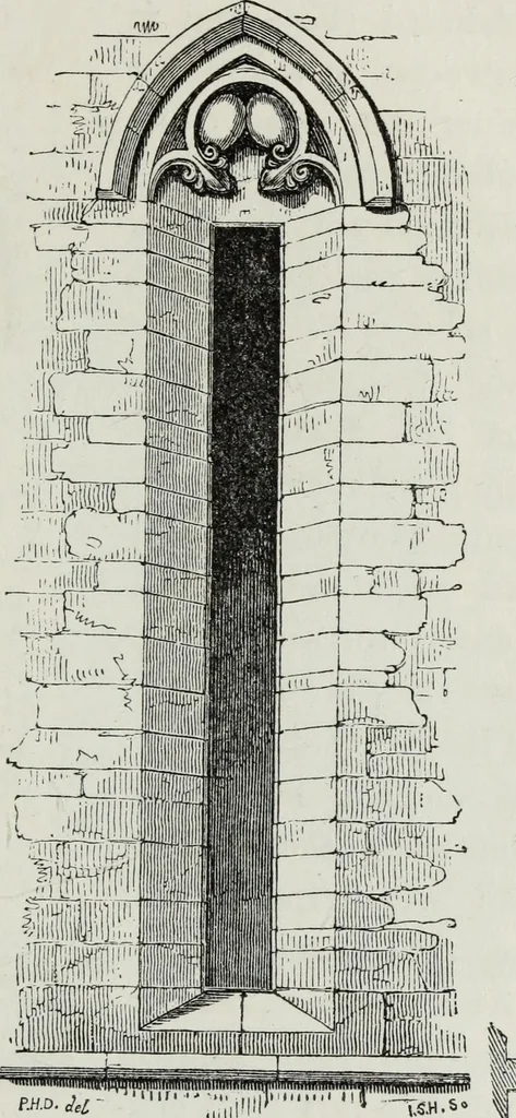 An illustration from An introduction to the study of Gothic architecture, 1881, leaf 156