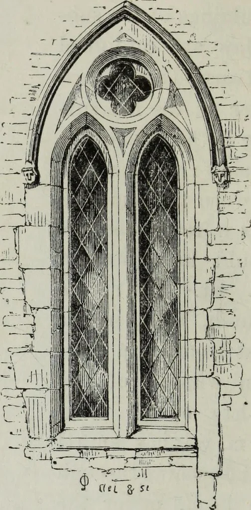An illustration from An introduction to the study of Gothic architecture, 1881, leaf 157
