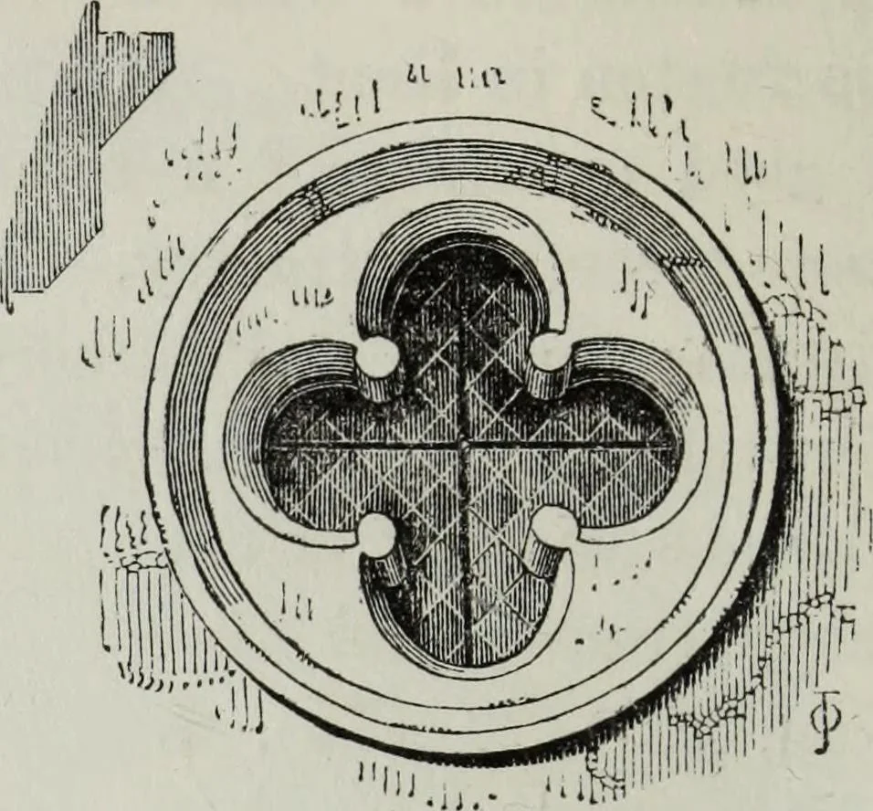 An illustration from An introduction to the study of Gothic architecture, 1881, leaf 171