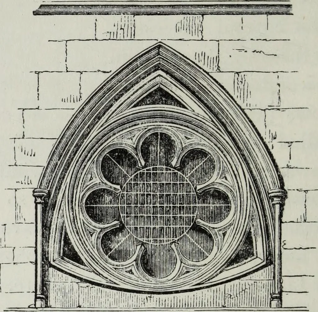 An illustration from An introduction to the study of Gothic architecture, 1881, leaf 171