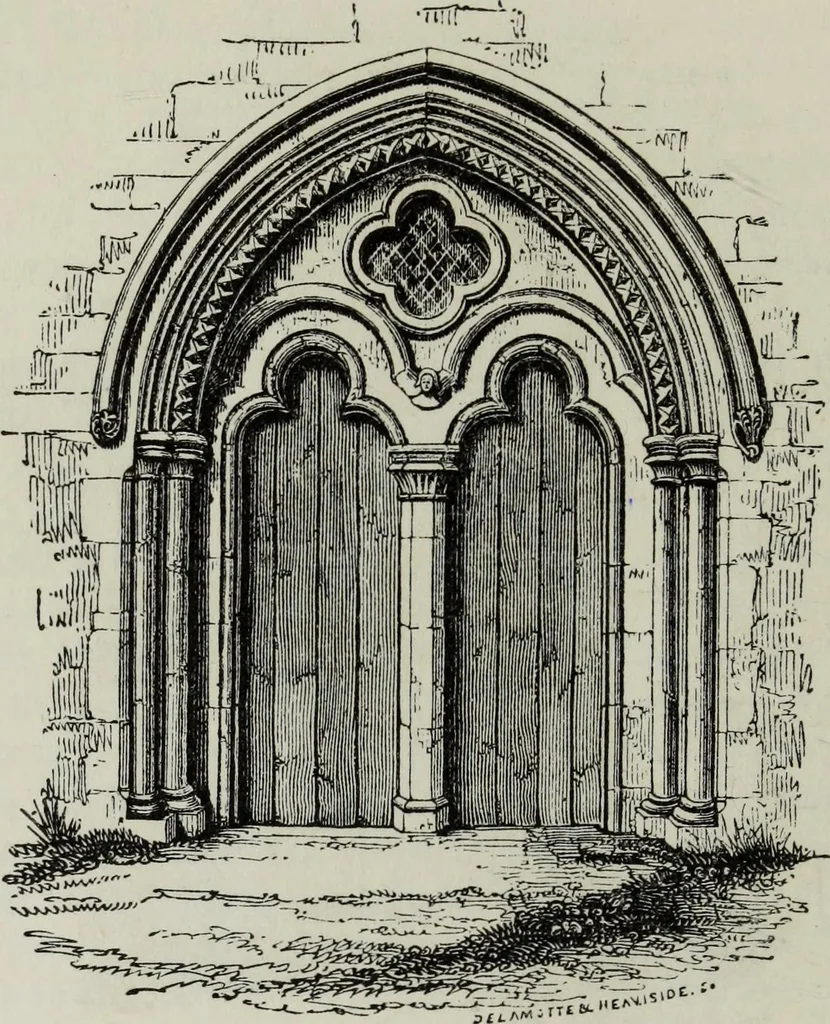 An illustration from An introduction to the study of Gothic architecture, 1881, leaf 177