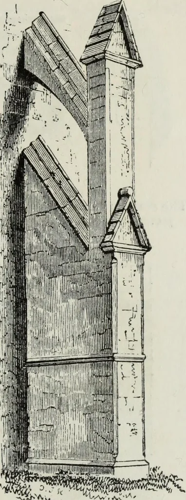 An illustration from An introduction to the study of Gothic architecture, 1881, leaf 182
