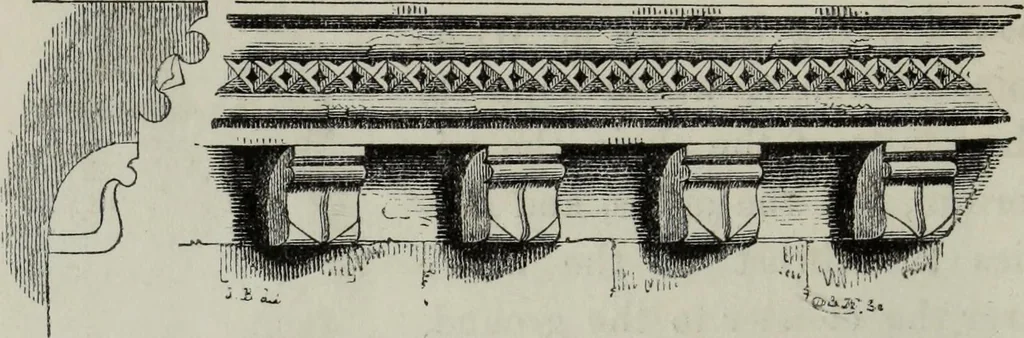 An illustration from An introduction to the study of Gothic architecture, 1881, leaf 183