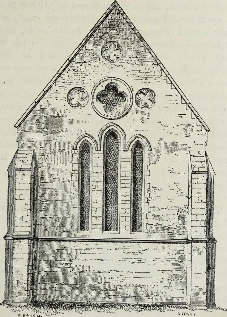 An illustration from An introduction to the study of Gothic architecture, 1881, leaf 184