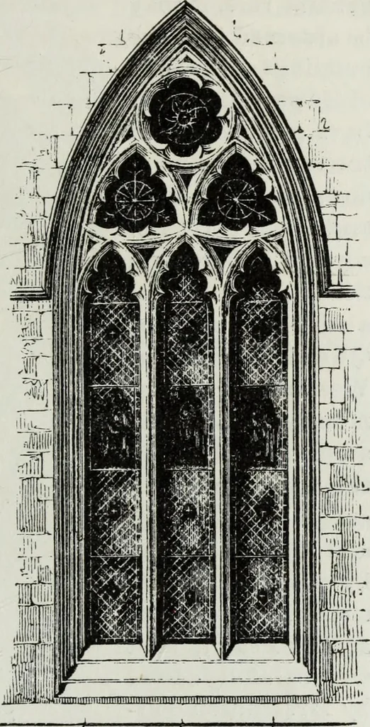 An illustration from An introduction to the study of Gothic architecture, 1881, leaf 196