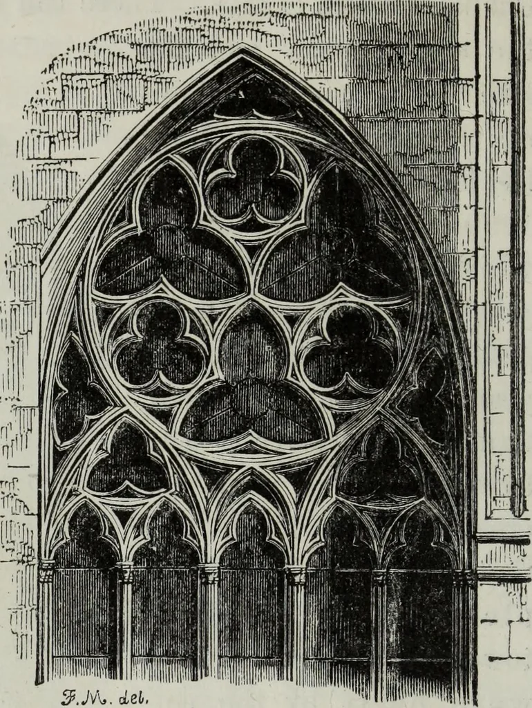 An illustration from An introduction to the study of Gothic architecture, 1881, leaf 197