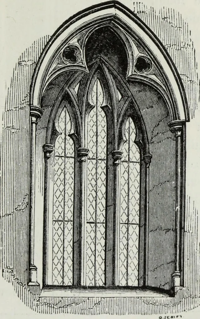 An illustration from An introduction to the study of Gothic architecture, 1881, leaf 198