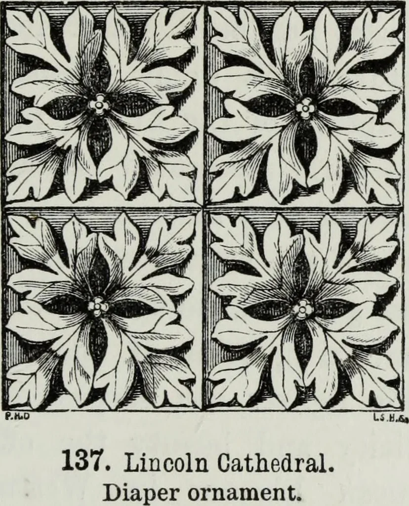 An illustration from An introduction to the study of Gothic architecture, 1881, leaf 210