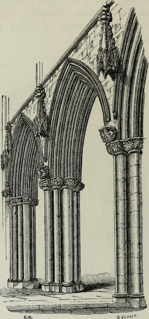 An illustration from An introduction to the study of Gothic architecture, 1881, leaf 219