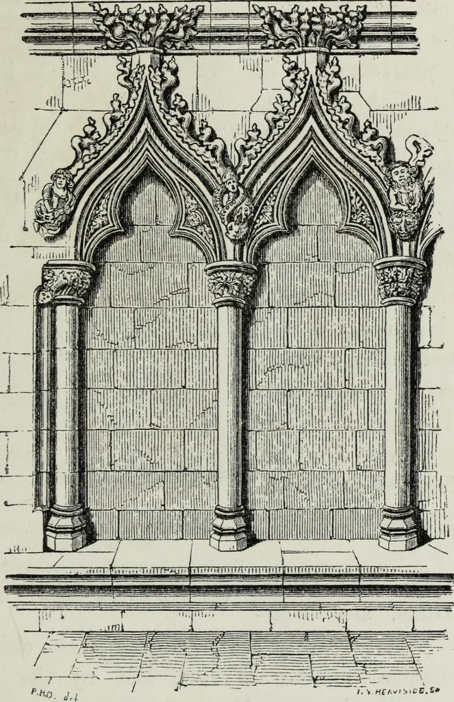 An illustration from An introduction to the study of Gothic architecture, 1881, leaf 224