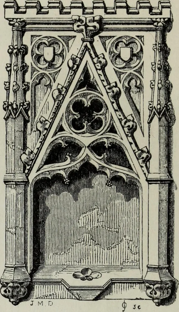 An illustration from An introduction to the study of Gothic architecture, 1881, leaf 225
