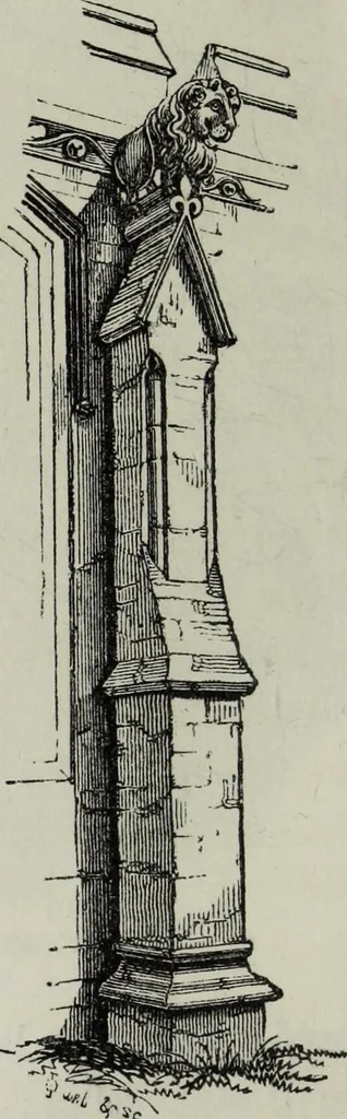 An illustration from An introduction to the study of Gothic architecture, 1881, leaf 231