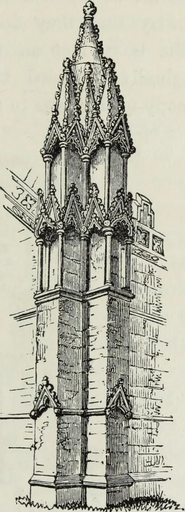 An illustration from An introduction to the study of Gothic architecture, 1881, leaf 232