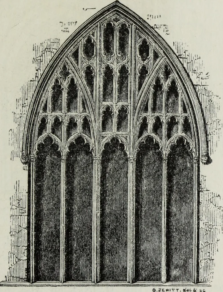 An illustration from An introduction to the study of Gothic architecture, 1881, leaf 248