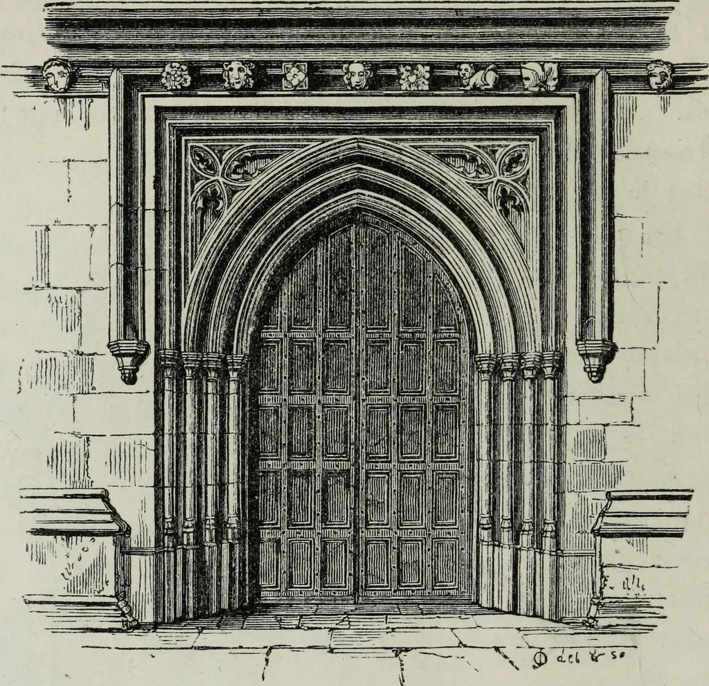 An illustration from An introduction to the study of Gothic architecture, 1881, leaf 249