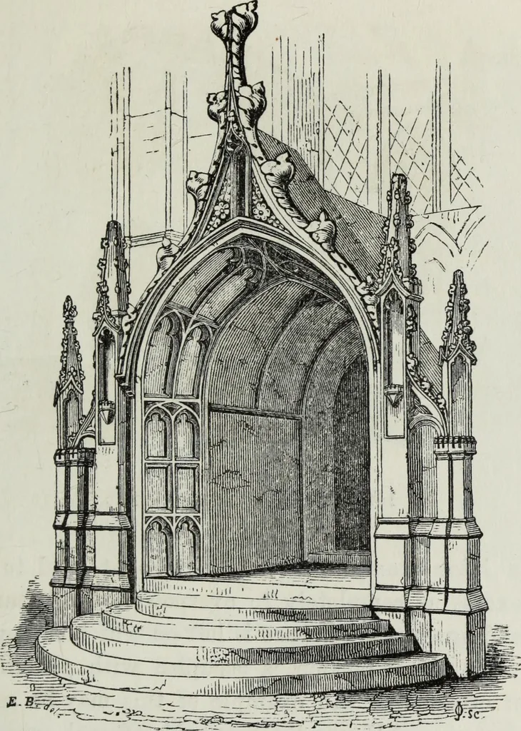 An illustration from An introduction to the study of Gothic architecture, 1881, leaf 254
