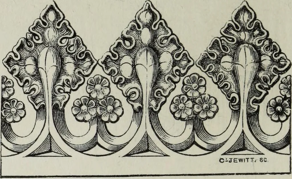 An illustration from An introduction to the study of Gothic architecture, 1881, leaf 257