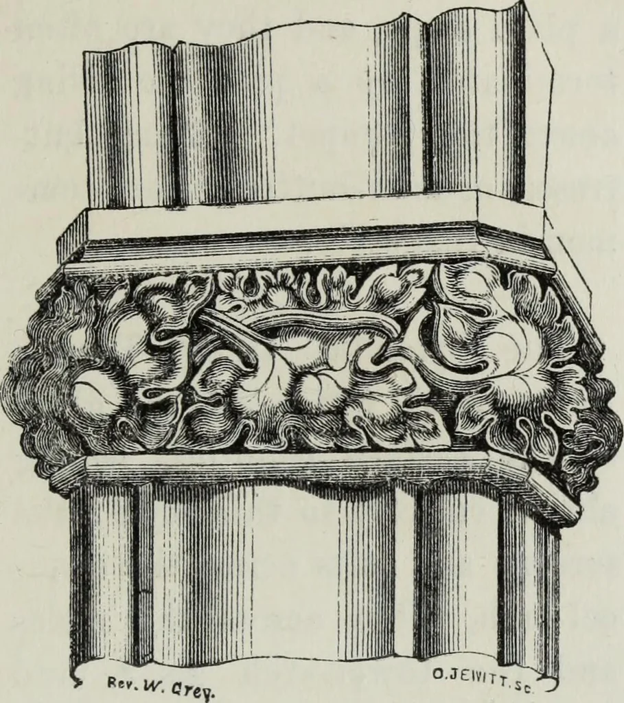 An illustration from An introduction to the study of Gothic architecture, 1881, leaf 258