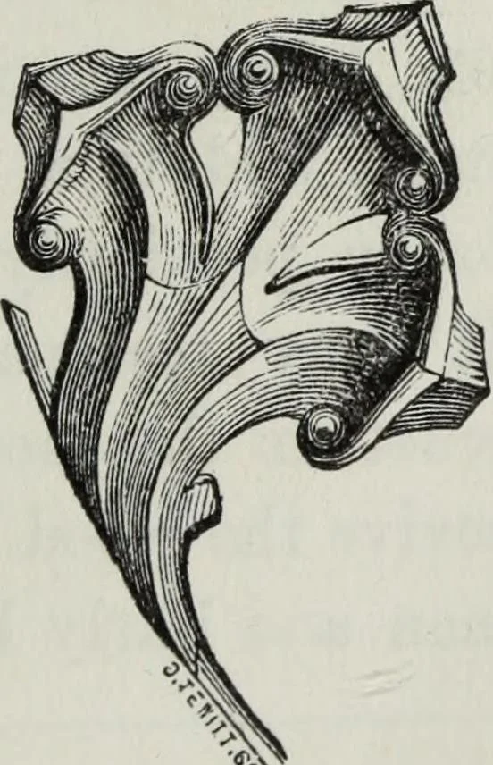 An illustration from An introduction to the study of Gothic architecture, 1881, leaf 258