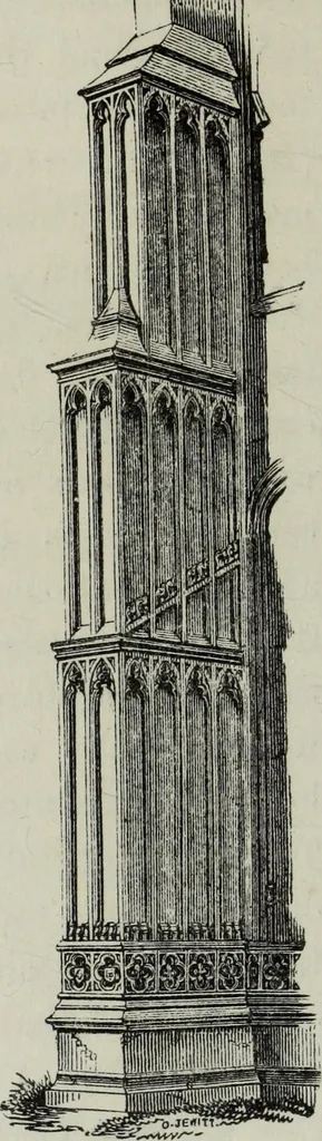 An illustration from An introduction to the study of Gothic architecture, 1881, leaf 259