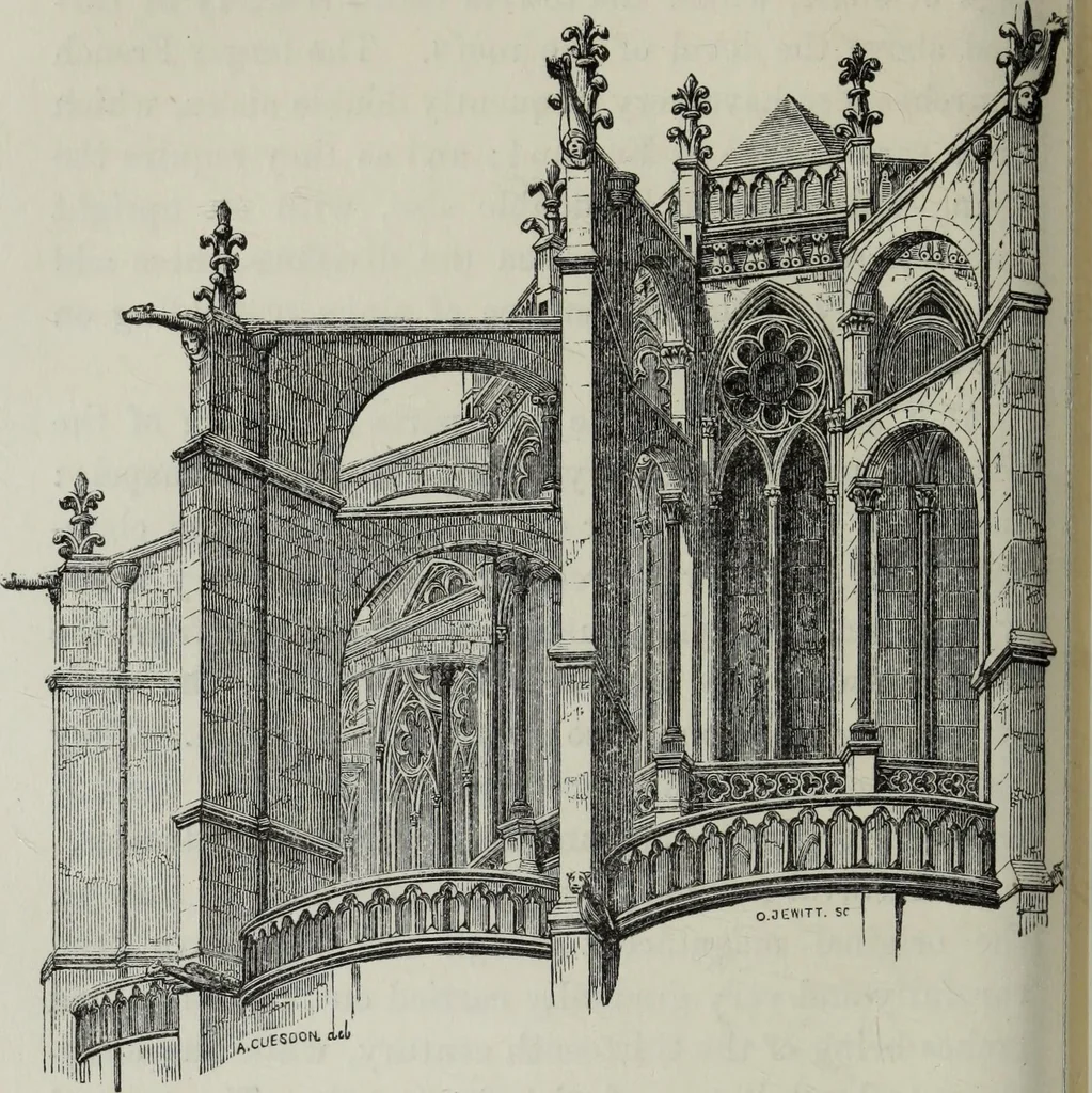 An illustration from An introduction to the study of Gothic architecture, 1881, leaf 293