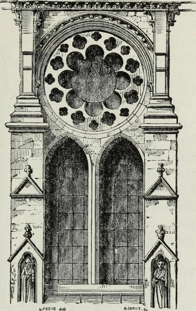 An illustration from An introduction to the study of Gothic architecture, 1881, leaf 296