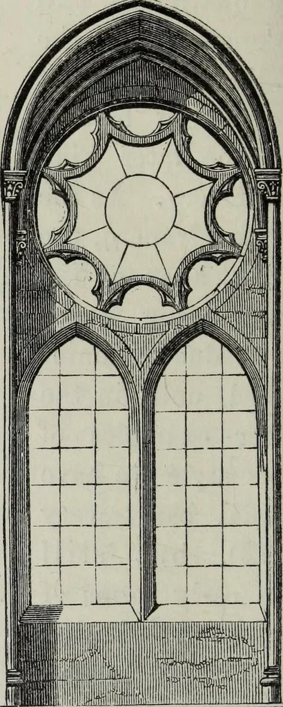 An illustration from An introduction to the study of Gothic architecture, 1881, leaf 297