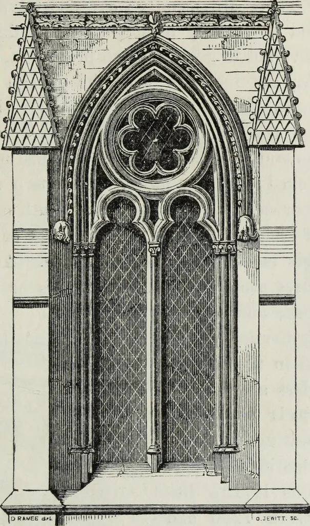 An illustration from An introduction to the study of Gothic architecture, 1881, leaf 298