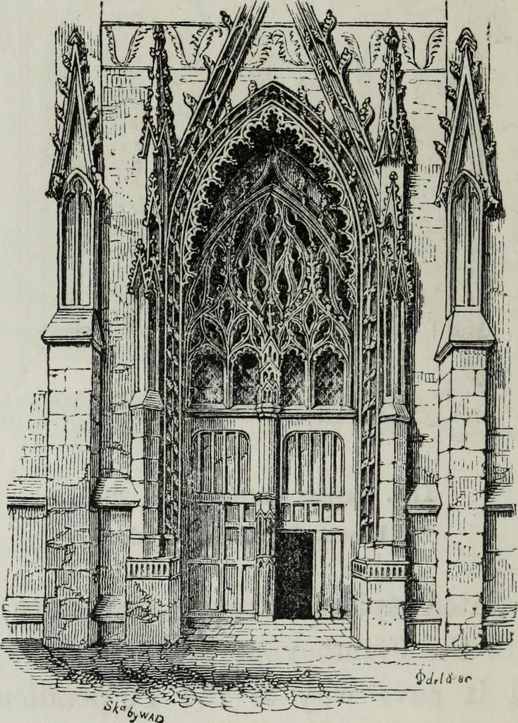 An illustration from An introduction to the study of Gothic architecture, 1881, leaf 317