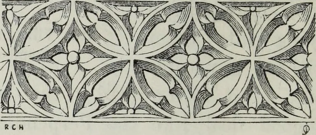 An illustration from An introduction to the study of Gothic architecture, 1881, leaf 321