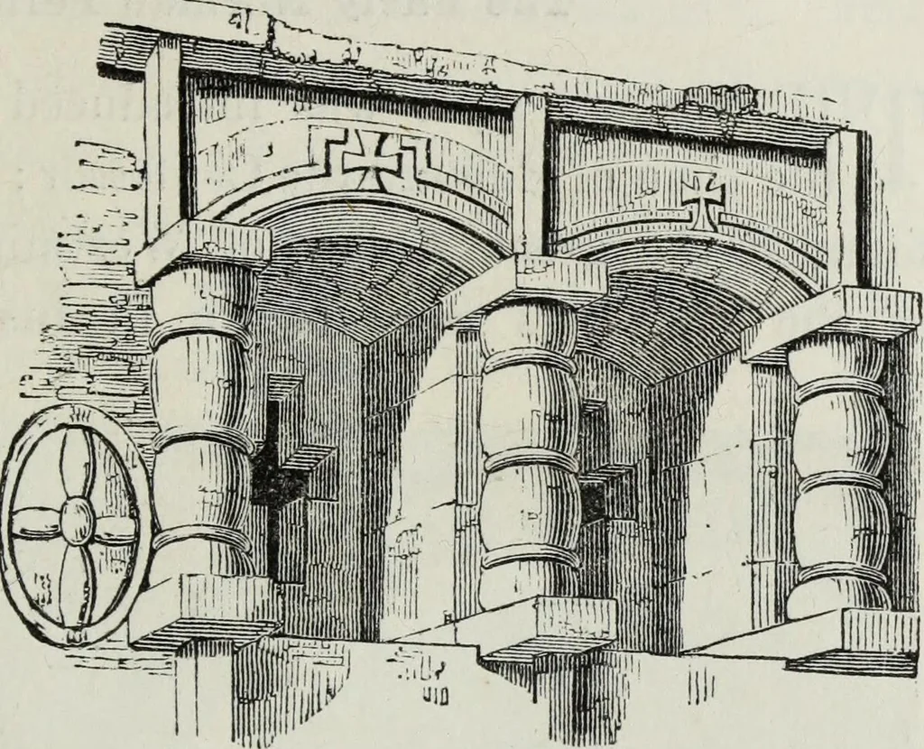 An illustration from An introduction to the study of Gothic architecture, 1881, leaf 58