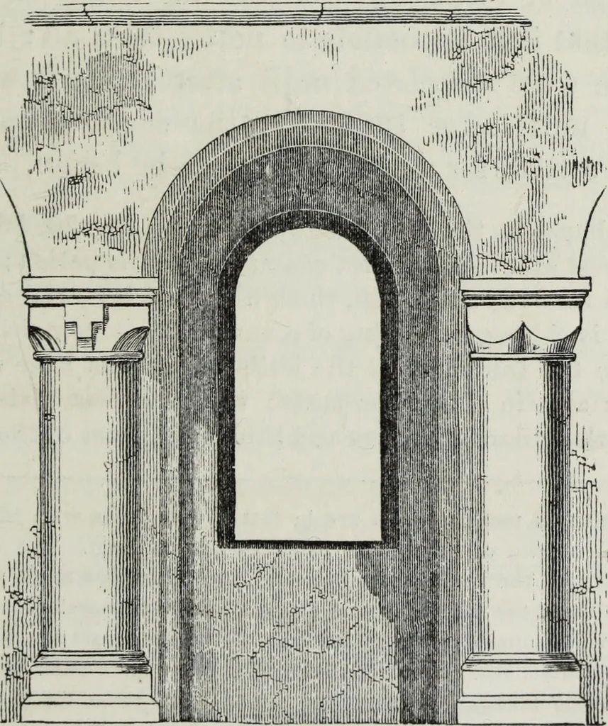 An illustration from An introduction to the study of Gothic architecture, 1881, leaf 70