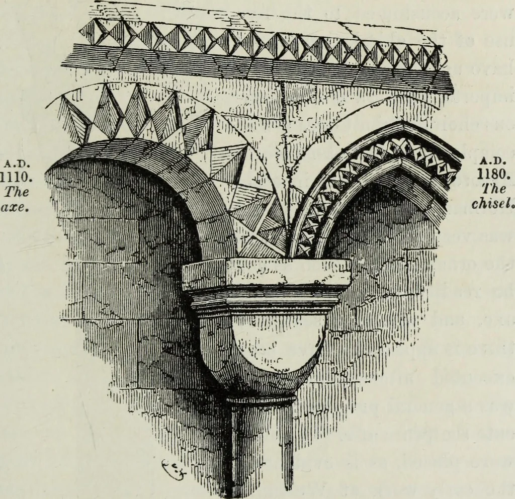 An illustration from An introduction to the study of Gothic architecture, 1881, leaf 78