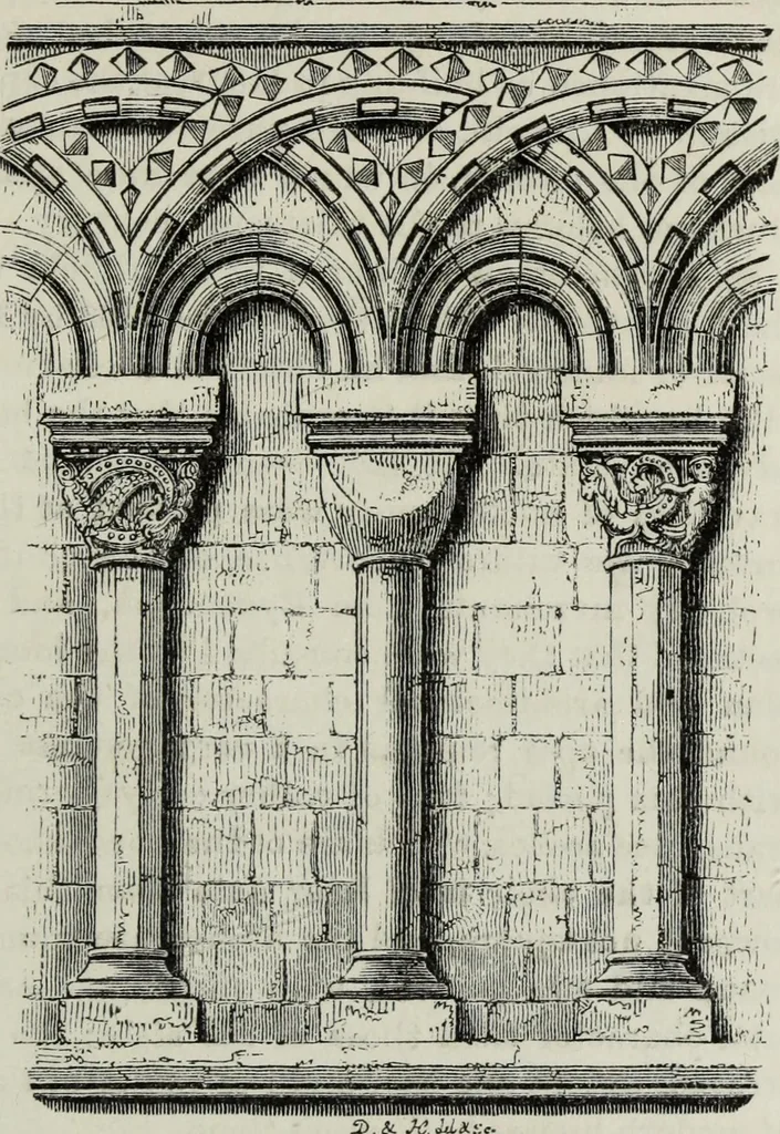 An illustration from An introduction to the study of Gothic architecture, 1881, leaf 84
