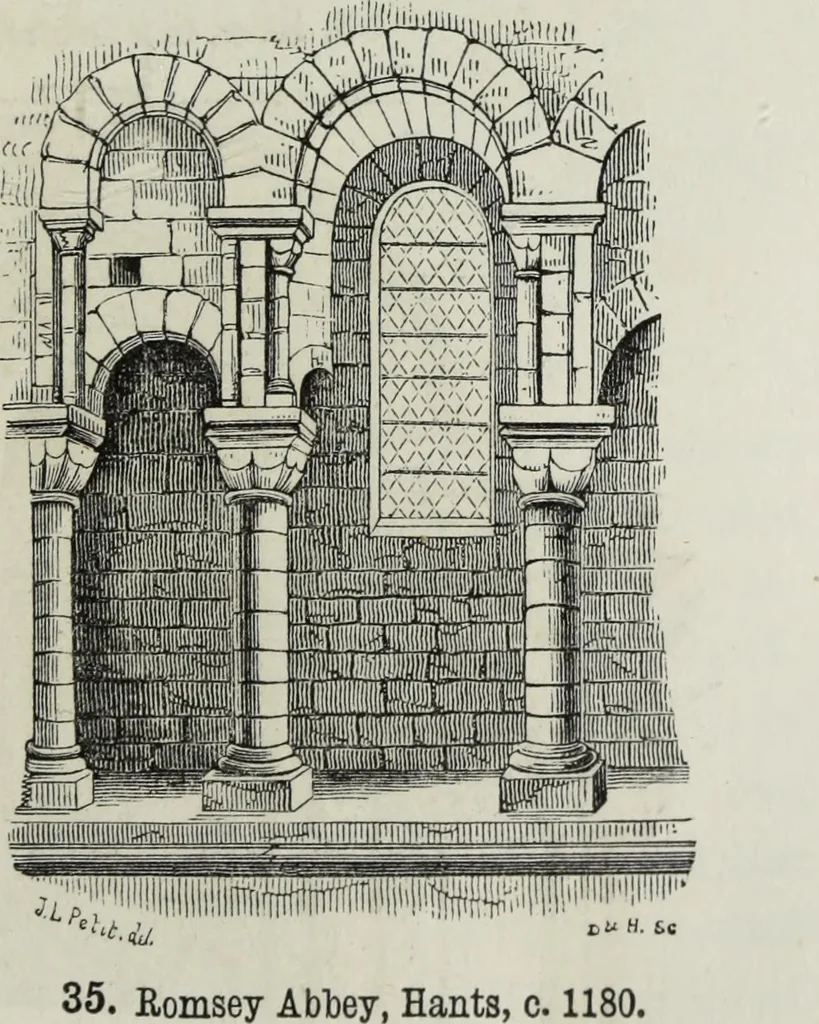 An illustration from An introduction to the study of Gothic architecture, 1881, leaf 88