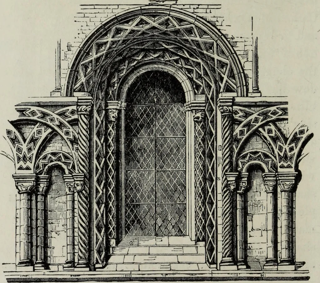 An illustration from An introduction to the study of Gothic architecture, 1881, leaf 89