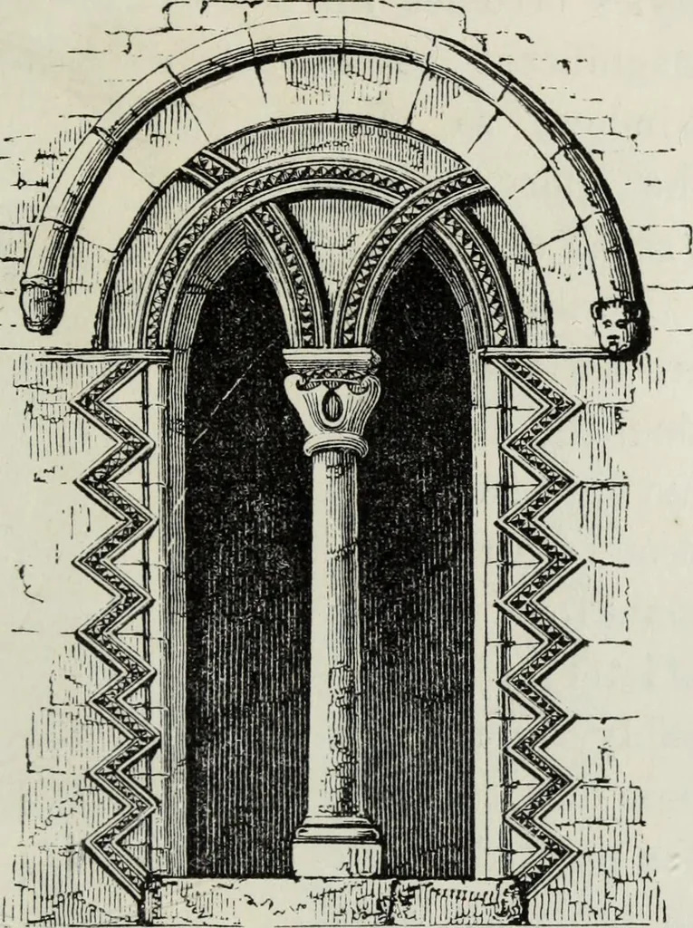An illustration from An introduction to the study of Gothic architecture, 1881, leaf 90