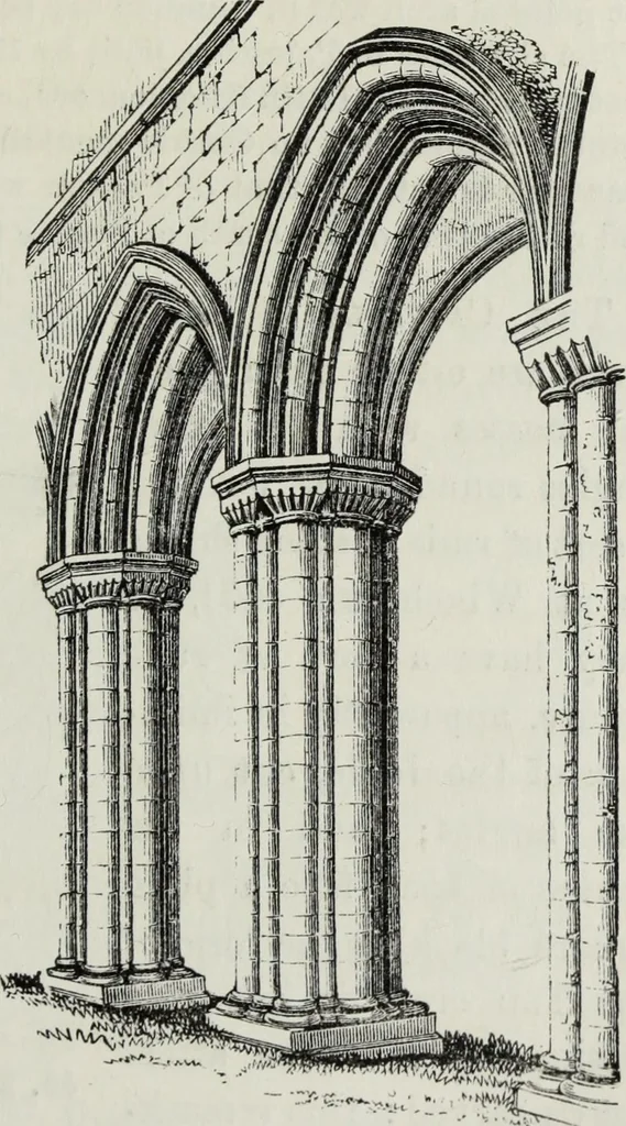 An illustration from An introduction to the study of Gothic architecture, 1881, leaf 96