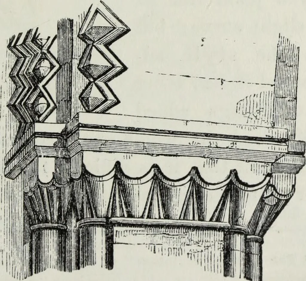 An illustration from An introduction to the study of Gothic architecture, 1881, leaf 98
