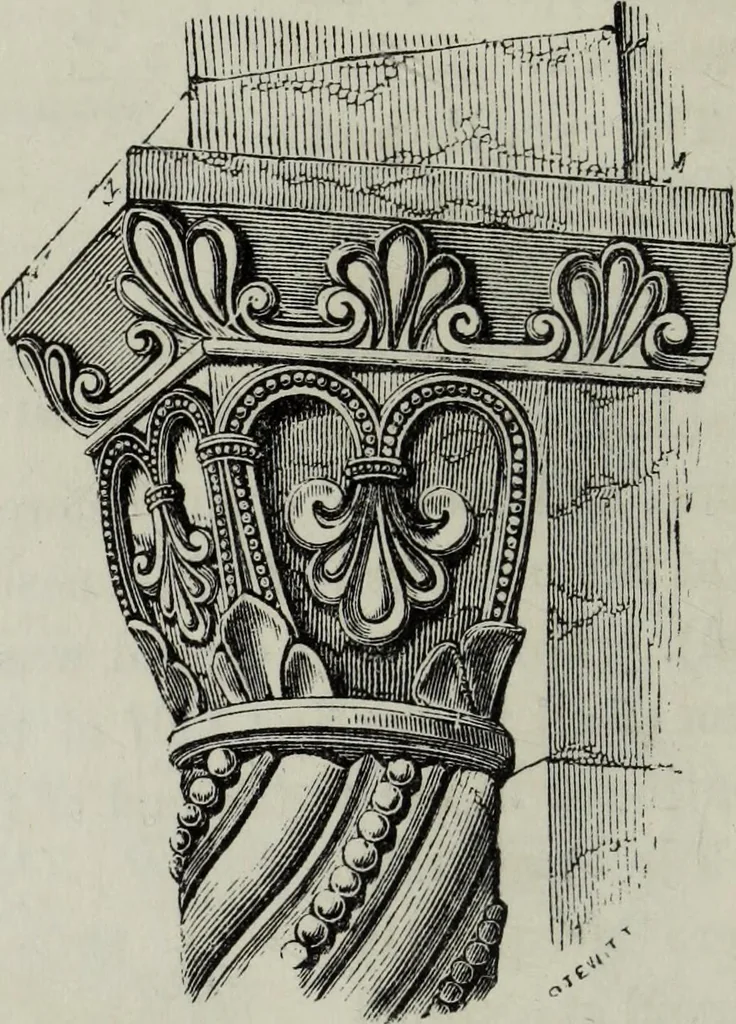 An illustration from An introduction to the study of Gothic architecture, 1881, leaf 99