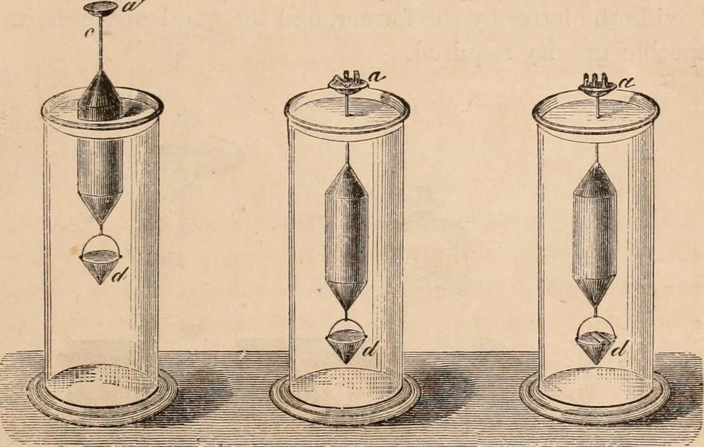 An illustration from Introductory course of natural philosophy for the use of schools and academies. Ed. from Ganot's popular physics. By William G. Peck, 1869, leaf 102