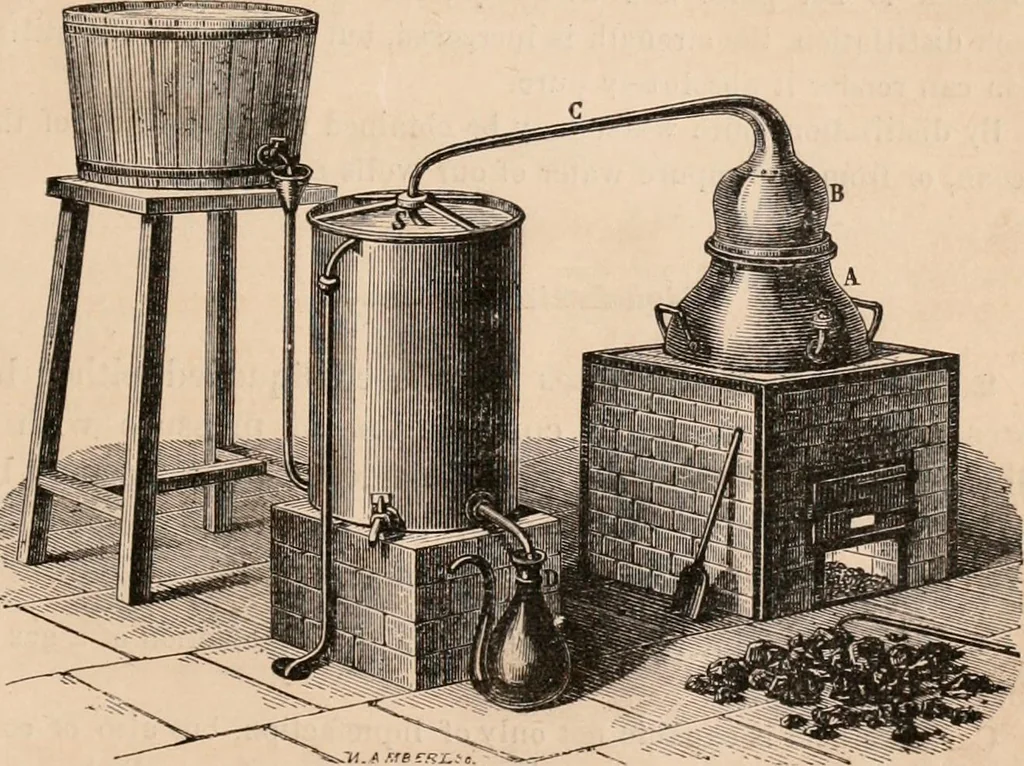 An illustration from Introductory course of natural philosophy for the use of schools and academies. Ed. from Ganot's popular physics. By William G. Peck, 1869, leaf 244