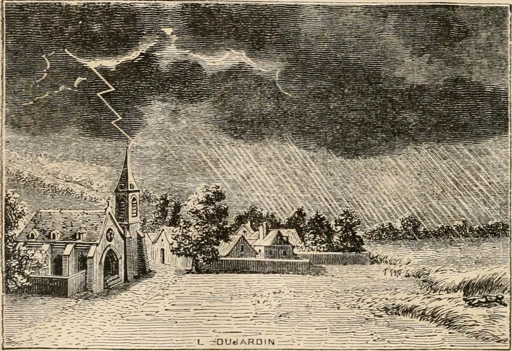 An illustration from Introductory course of natural philosophy for the use of schools and academies. Ed. from Ganot's popular physics. By William G. Peck, 1869, leaf 429