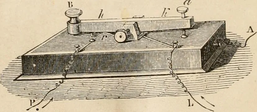 An illustration from Introductory course of natural philosophy for the use of schools and academies. Ed. from Ganot's popular physics. By William G. Peck, 1869, leaf 467