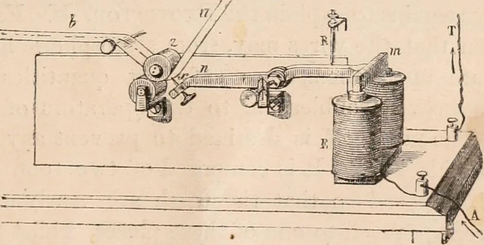 An illustration from Introductory course of natural philosophy for the use of schools and academies. Ed. from Ganot's popular physics. By William G. Peck, 1869, leaf 468