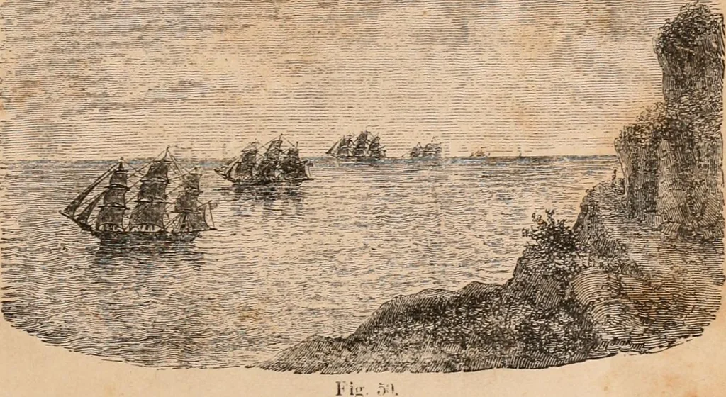 An illustration from Introductory course of natural philosophy for the use of schools and academies. Ed. from Ganot's popular physics. By William G. Peck, 1869, leaf 86