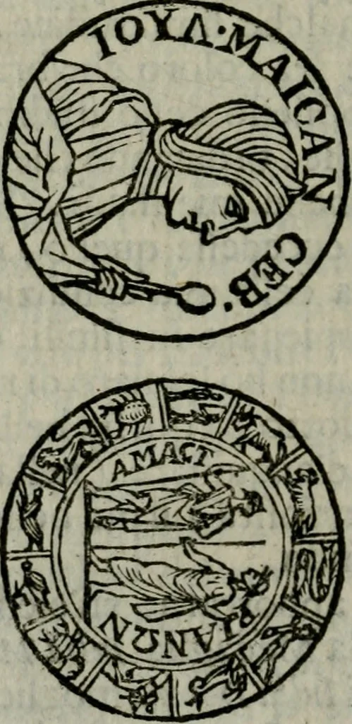 An illustration from Introduzione alla storia della pratica delle medaglie, 1673, leaf 143