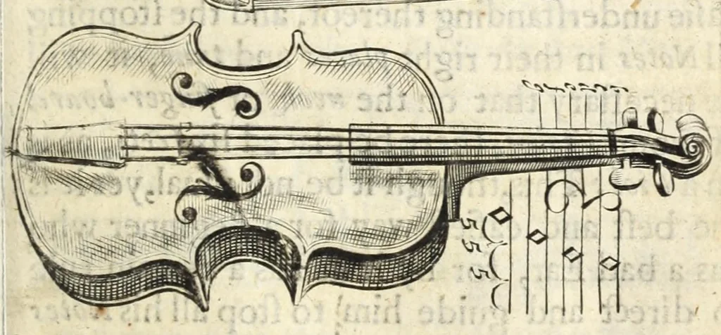 An illustration from An introduction to the skill of musick : in two books .., 1671, leaf 119