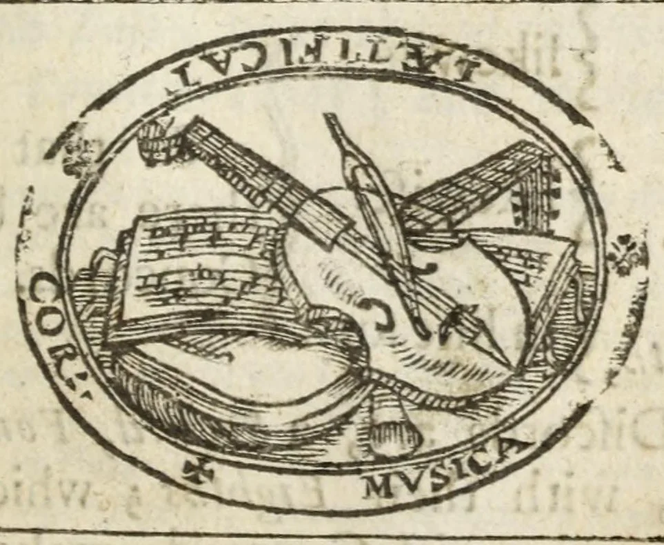 An illustration from An introduction to the skill of musick : in two books .., 1671, leaf 133