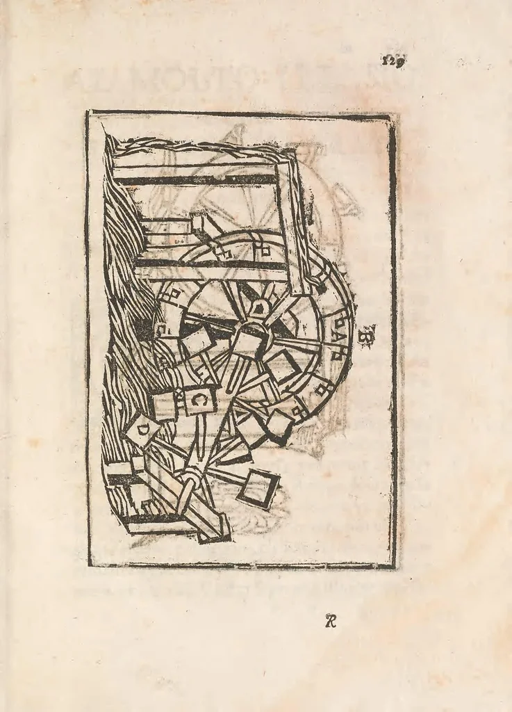 An illustration from Inuentioni di Gio. Battista Isacchi da Reggio : nelle quali si manifestano varij secreti, & vtiliauisi a persone di guerra, e per i tempi di piacere .., 1579, leaf 159